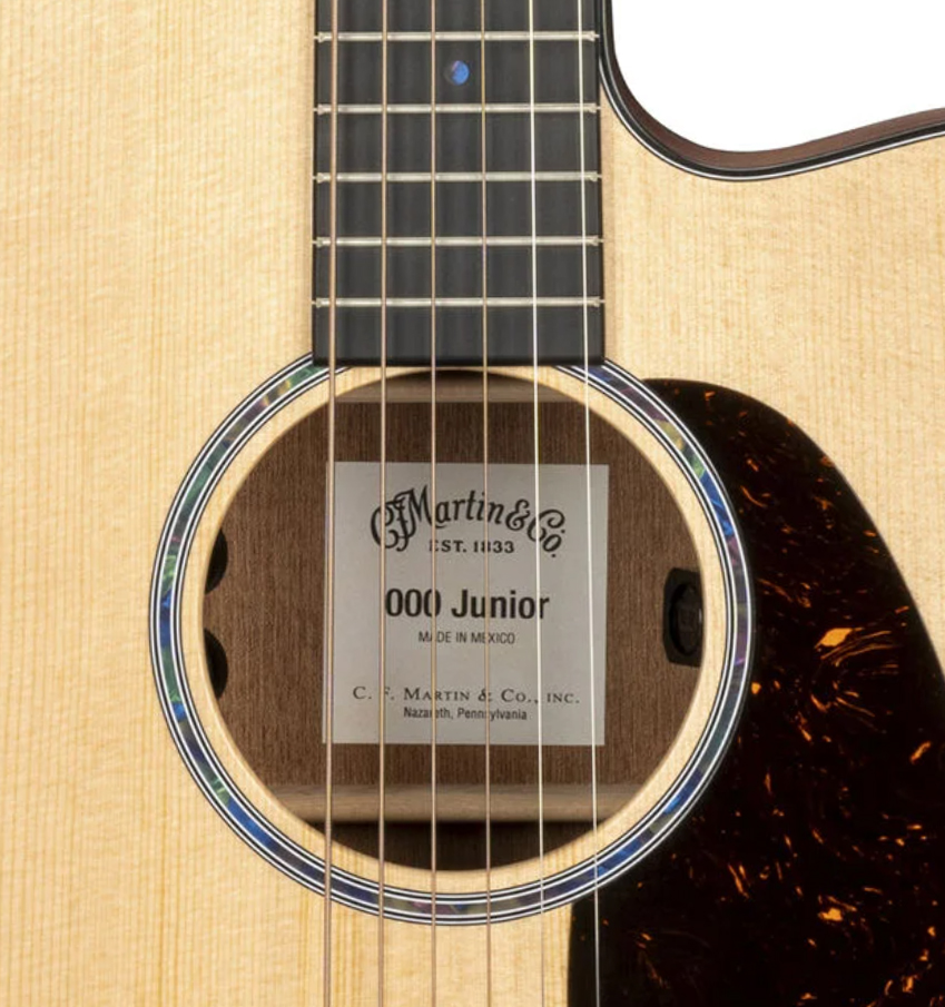 Martin 000cjre Junior 000 15/16 Pan Coupe Epicea Sapele Ric - Natural Satin - Folk-Gitarre - Variation 2