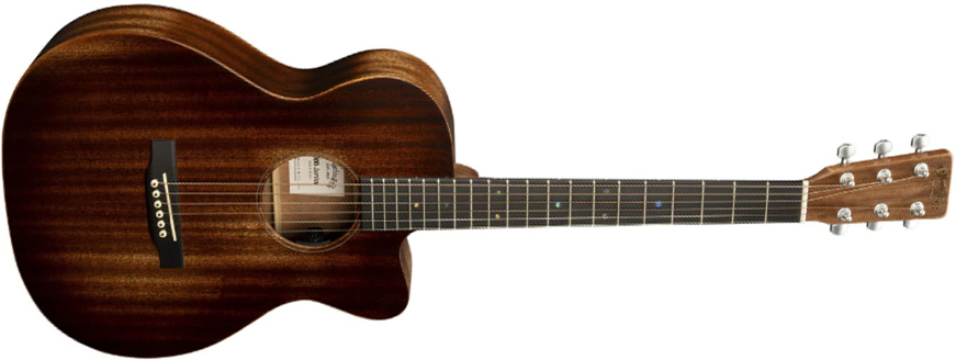 Martin 000cjre Junior Streetmaster 000 Pan Coupe Tout Sapele Ric - Dark Mahogany Distressed - Folk-Gitarre - Main picture