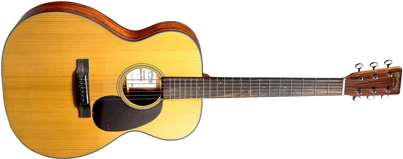 Martin 000e Retro Plus Mahogany 000 Shsc Epicea Acajou Eb - Natural Aging Toner - Folk-Gitarre - Main picture