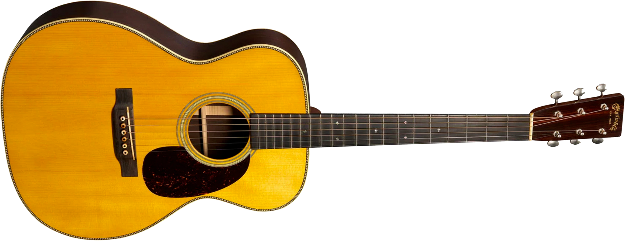 Martin Custom Shop 00028 1937 Madagascar Rosewood Shsc Epicea Palissandre Eb - Natural Aged Toner Vintage Gloss - Folk-Gitarre - Main picture