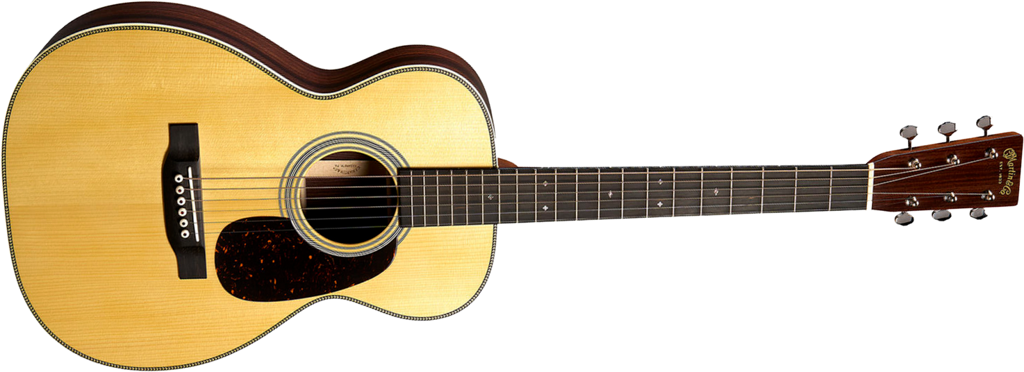 Martin Custom Shop 028 Parlor Shsc Epicea Palissandre Eb - Natural Vintage Gloss Aging Toner - Folk-Gitarre - Main picture