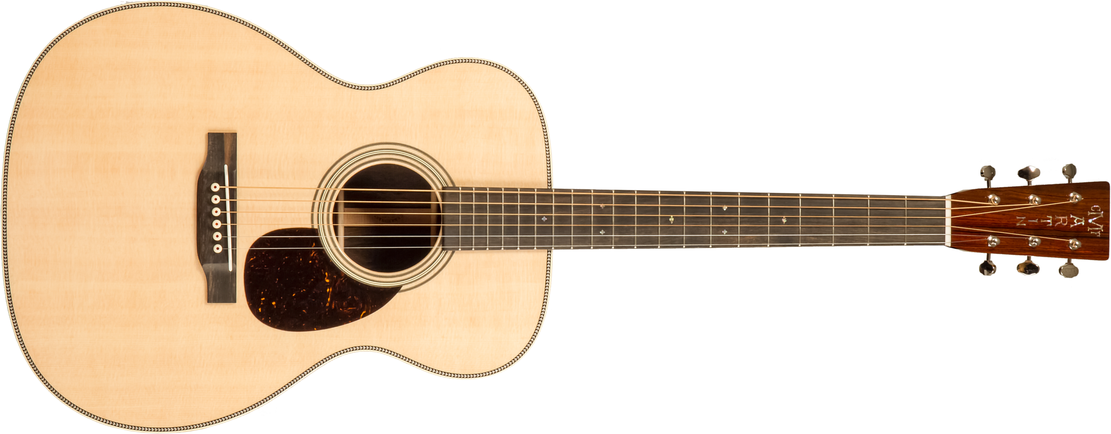 Martin Custom Shop Cs-om-c23035486 Orchestra Epicea Ziricote Eb #2819080 - Natural Clear - Folk-Gitarre - Main picture