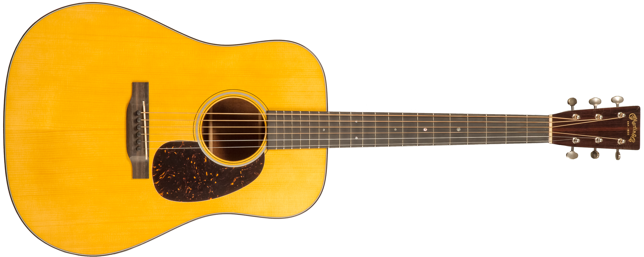 Martin Custom Shop Expert D-18 1937 Dreadnought Epicea Acajou Eb #2841322 - Natural Vintage Stage 1 Aging - Folk-Gitarre - Main picture