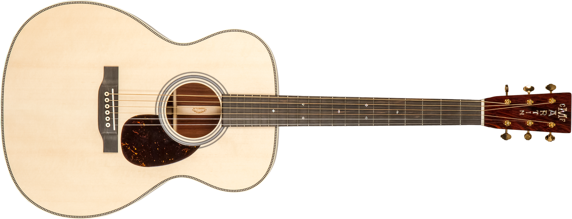 Martin Custom Shop Om Epicea Engelmann Cocobolo Eb #2736828 - Natural Clear - Westerngitarre & electro - Main picture