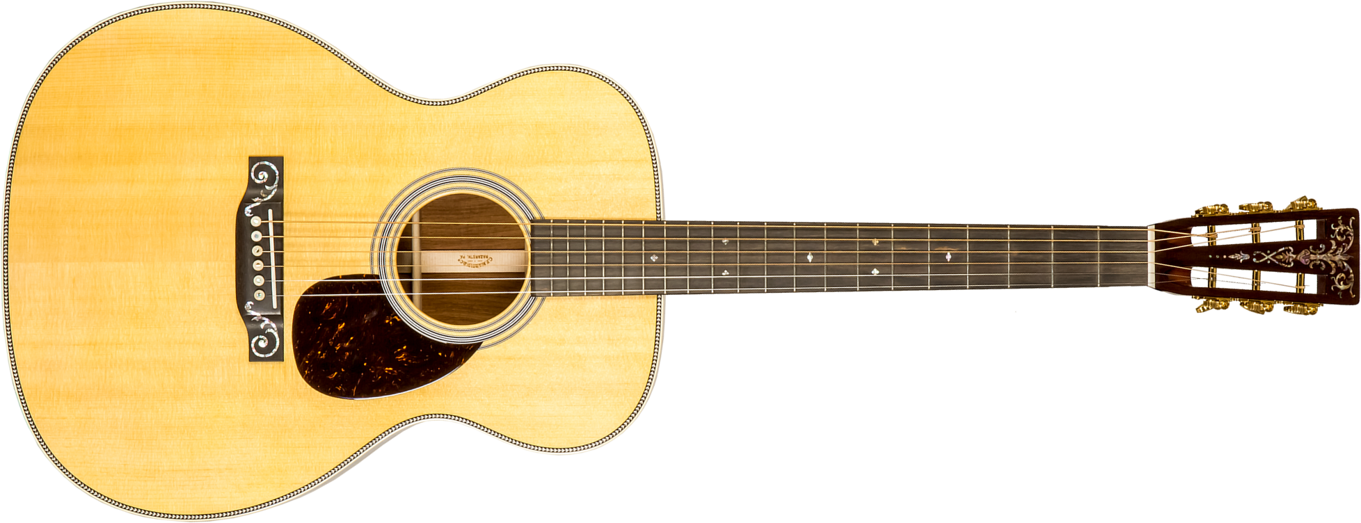 Martin Custom Shop Om Epicea Palissandre Guatemala Eb #2736829 - Natural Aged Toner - Westerngitarre & electro - Main picture