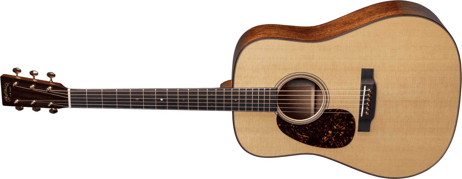 Martin D-18 Lh Modern Deluxe Dreadnought Gaucher Epicea Acajou Eb - Natural - Westerngitarre & electro - Main picture