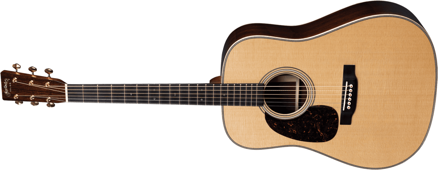 Martin D-28 Lh Modern Deluxe Dreadnought Gaucher Epicea Palissandre Eb - Natural - Westerngitarre & electro - Main picture