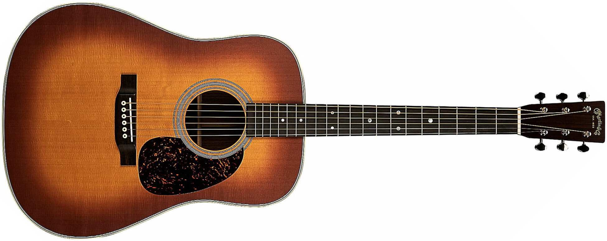 Martin D-28 Standard Dreadnought Epicea Palissandre Eb - Satin Amberburst - Westerngitarre & electro - Main picture