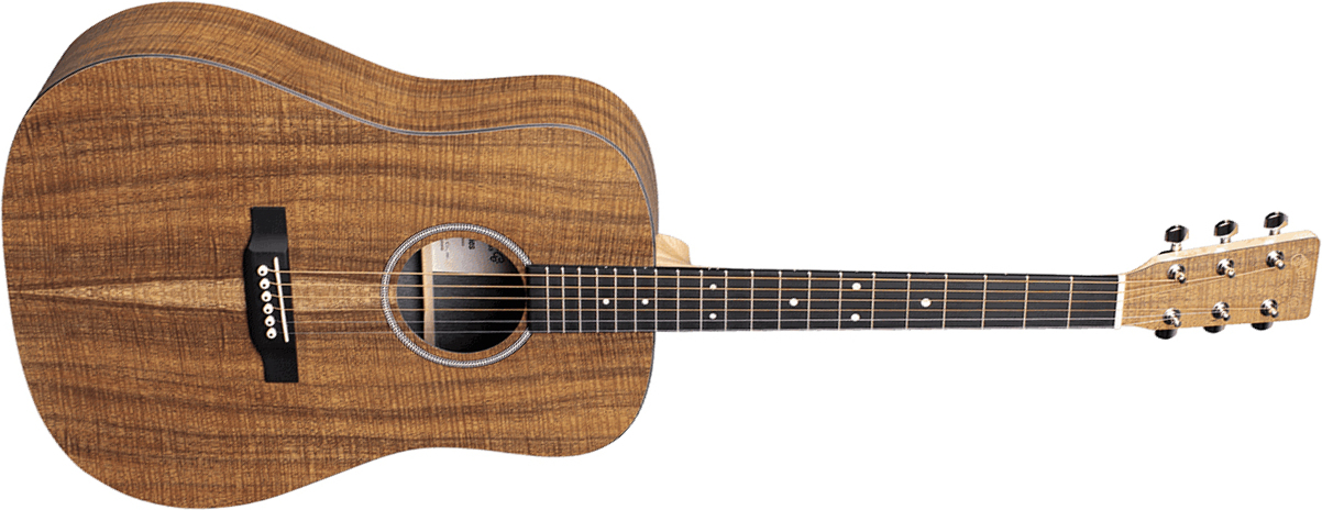 Martin D-x1e Koa Dreadnought Hpl Tout Koa Ric +housse - Natural - Elektroakustische Gitarre - Main picture