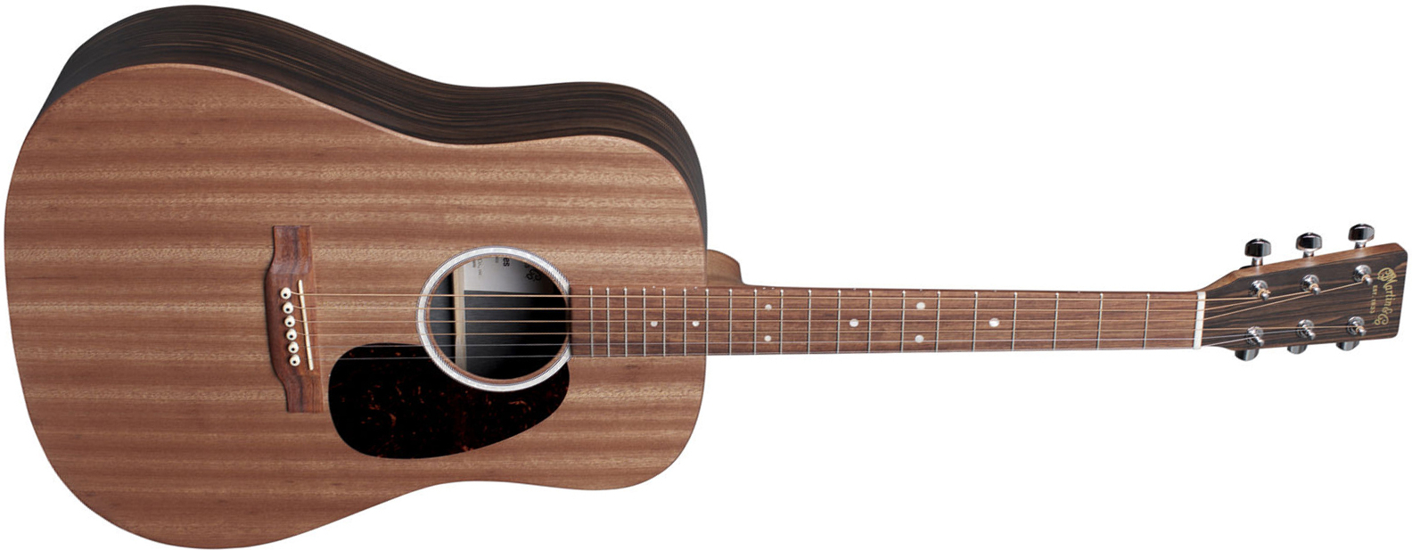 Martin D-x2e Macassar Dreadnought Epicea Ebene Hpl - Natural Satin - Elektroakustische Gitarre - Main picture