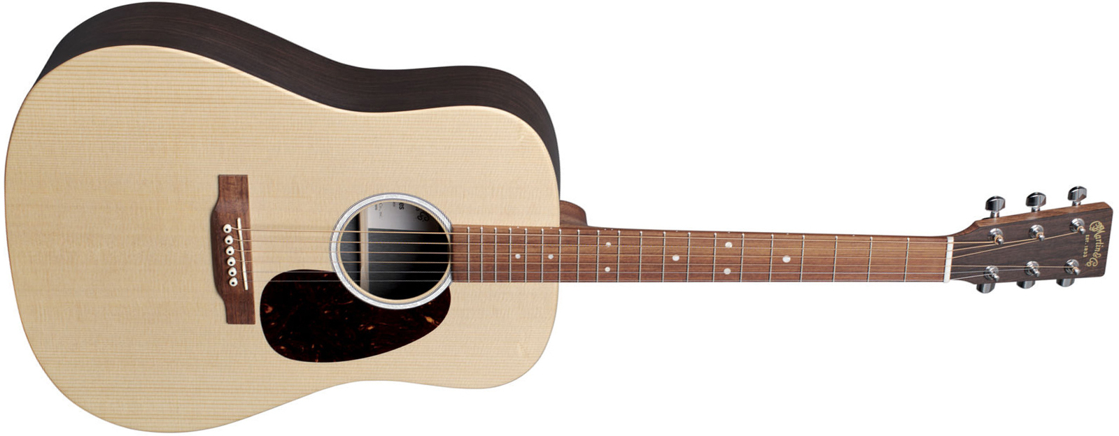 Martin D-x2e Rosewood Dreadnought Epicea Palissandre - Natural Satin - Elektroakustische Gitarre - Main picture