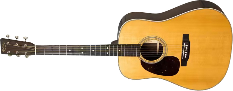 Martin D28 Lh Standard Golden Era Dreadnought Gaucher Epicea Palissandre Eb - Gloss Natural - Folk-Gitarre - Main picture