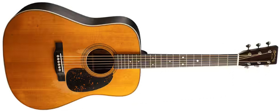 Martin D28 Street Legend Dreadnought Epicea Palissandre Eb - Natural Aged Satin - Folk-Gitarre - Main picture