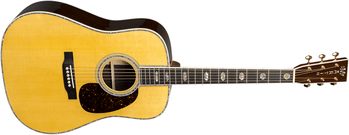Martin D45 Standard Golden Era Dreadnought Epicea Palissandre Eb - Natural Gloss - Folk-Gitarre - Main picture