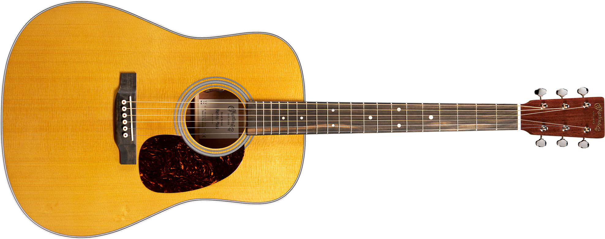 Martin De Retro Plus Road Epicea Granadillo Eb - Aging Toner - Folk-Gitarre - Main picture