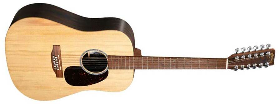 Martin Dx2e Brazilian 12-string Dreadnought 12c Epicea Hpl Palissandre Ric - Natural - Folk-Gitarre - Main picture