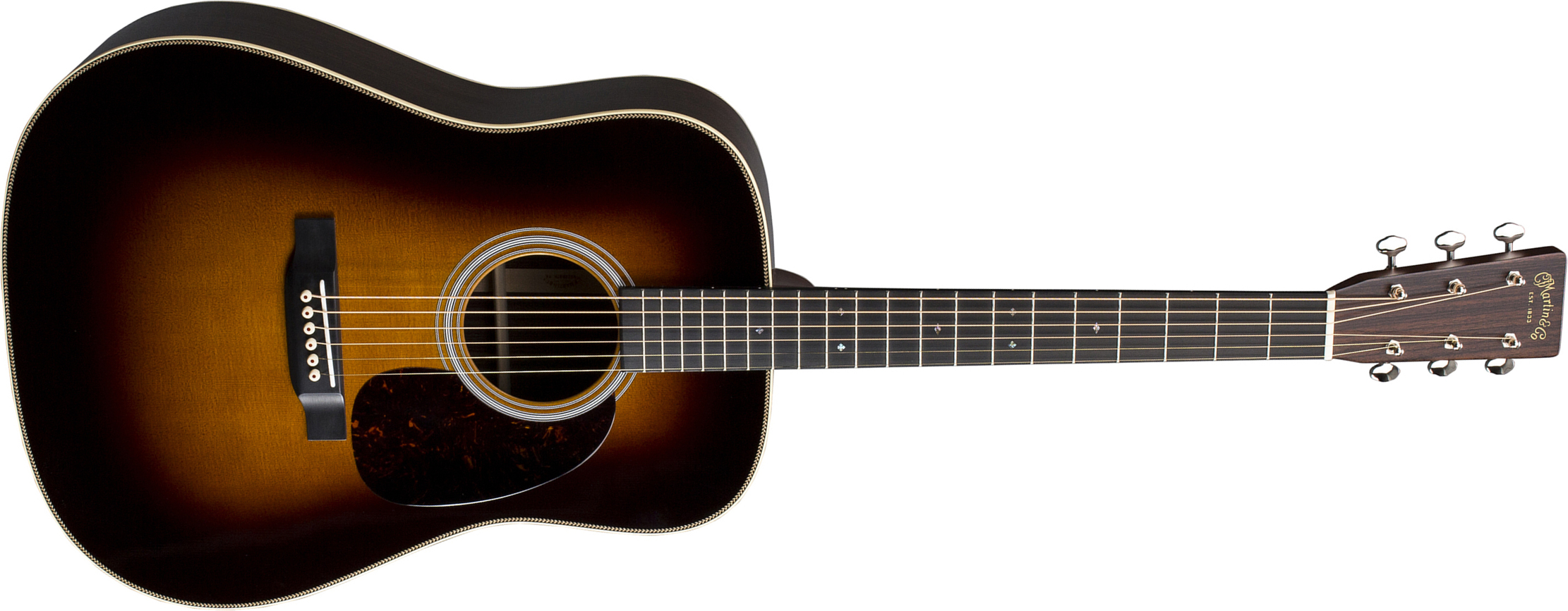 Martin Hd-28 Standard Re-imagined Dreadnought Epicea Palissandre Eb - Sunburst Aging Toner - Westerngitarre & electro - Main picture