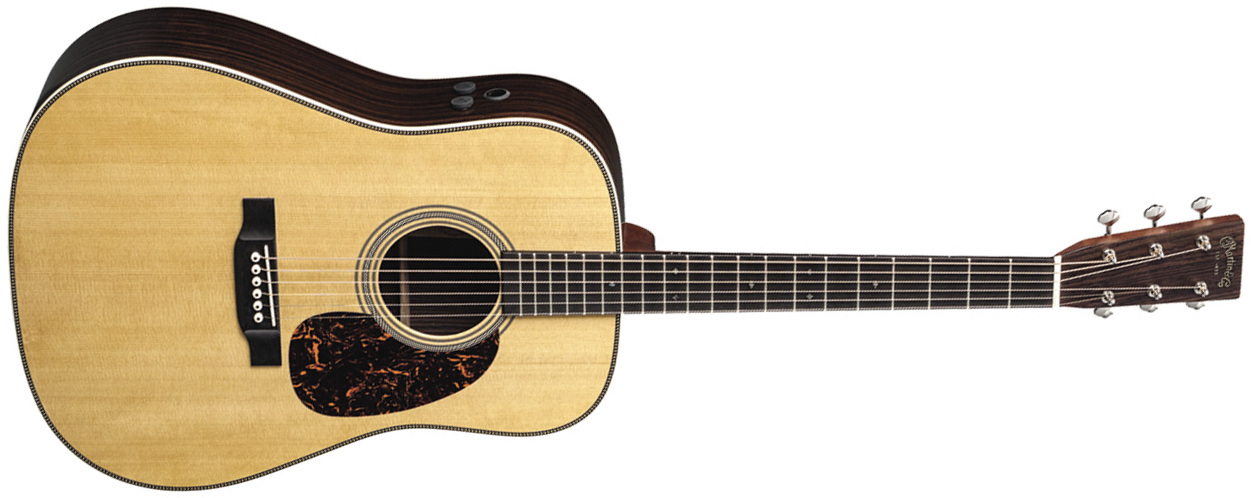 Martin Hd-28e Standard Re-imagined Dreadnought Epicea Palissandre Eb - Natural Aging Toner - Elektroakustische Gitarre - Main picture