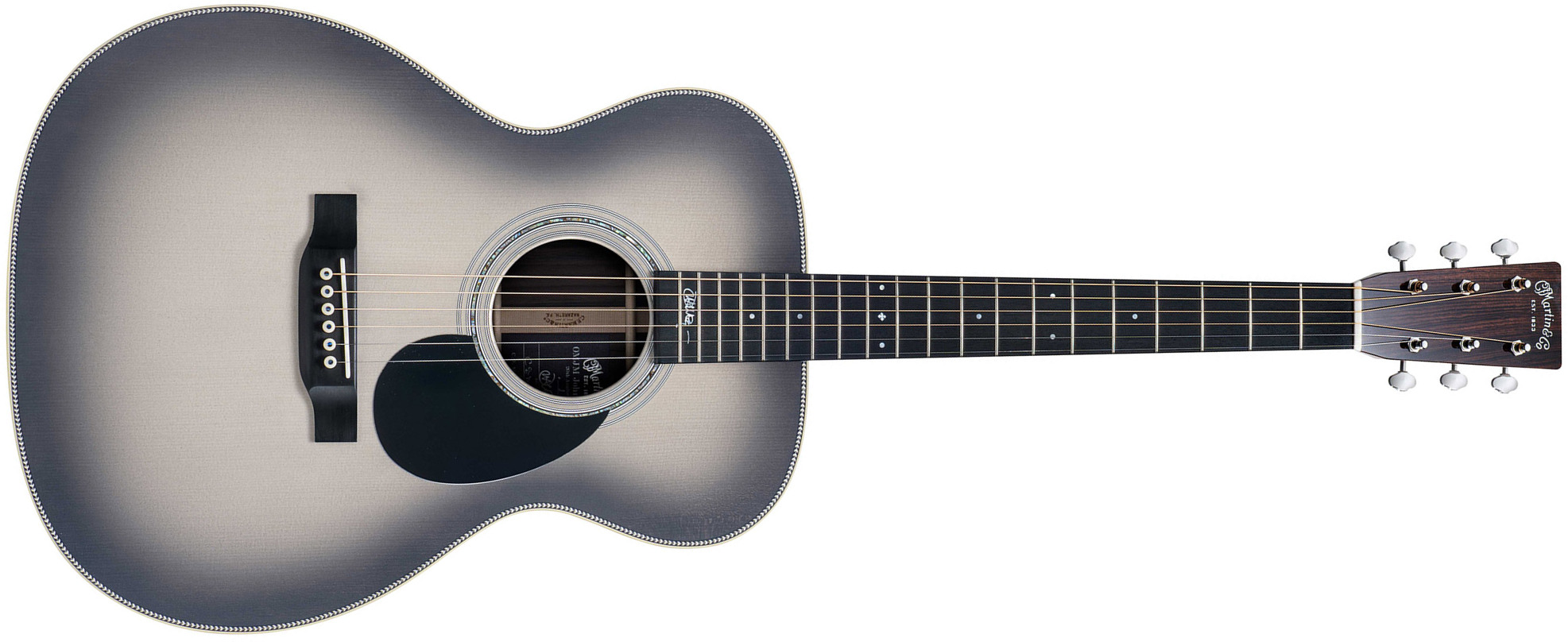 Martin John Mayer Omjm Signature 20th Anniversary Epicea Palissandre Eb - Silverburst - Folk-Gitarre - Main picture