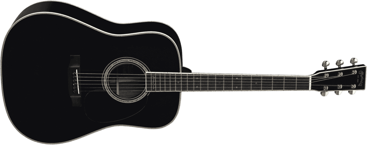Martin Johnny Cash D-35 Signature Dreadnought Epicea Palissandre Eb - Black - Westerngitarre & electro - Main picture