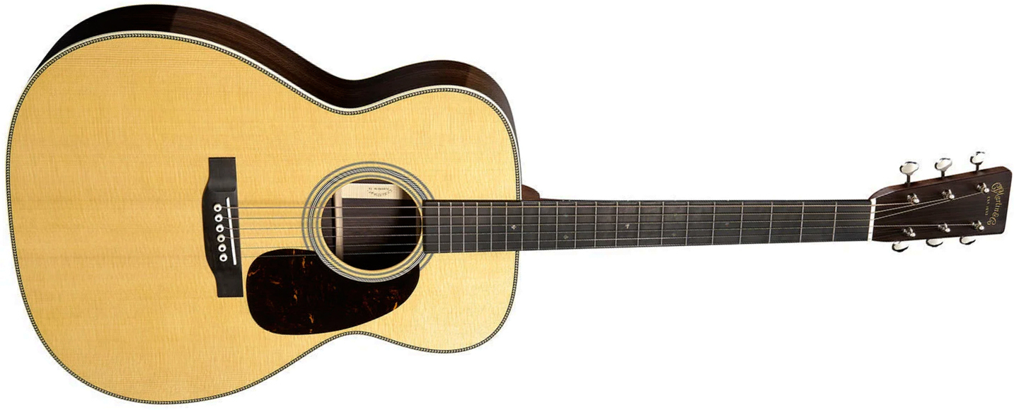 Martin M28 Standard 0000 Shsc Epicea Palissandre Eb - Natural Aging Toner - Folk-Gitarre - Main picture