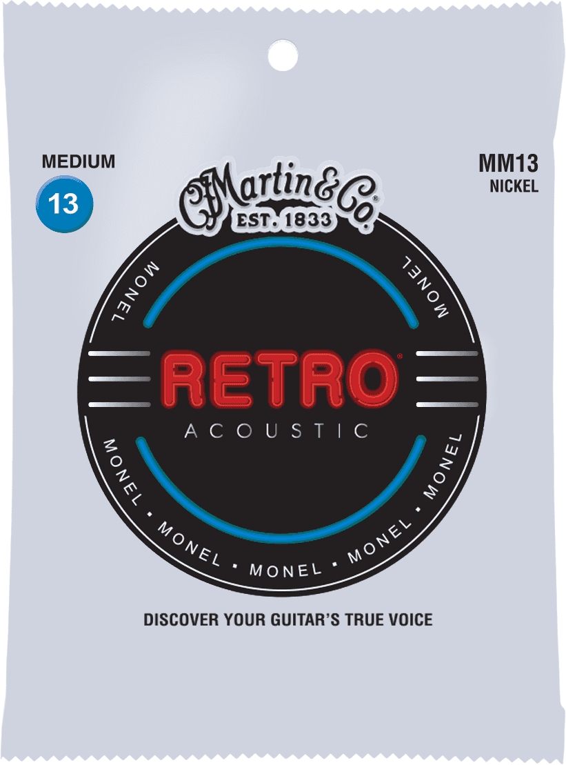 Martin Mm13 Retro Monel Acoustic Guitar 6c 13-56 - Westerngitarre Saiten - Main picture