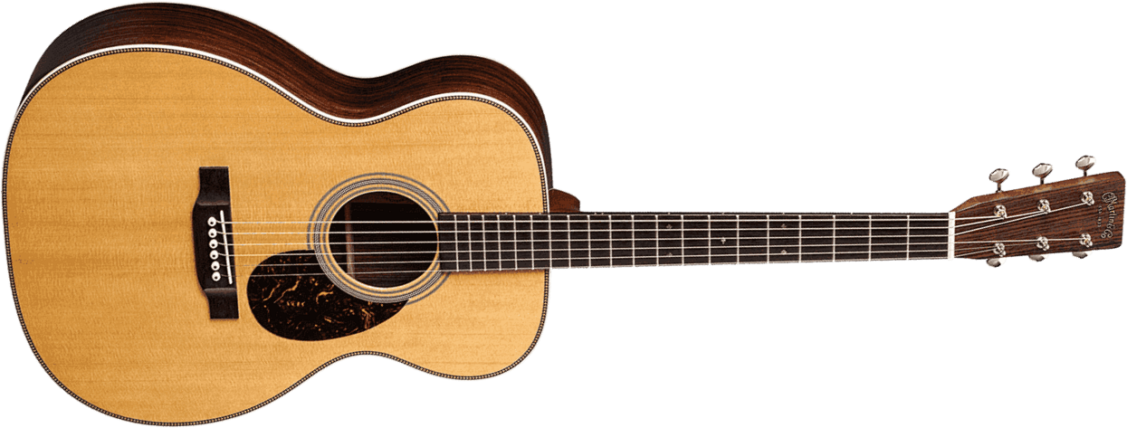 Martin Om-28 Standard Re-imagined Orchestra Model Epicea Palissandre Eb - Natural Gloss Aging Toner - Folk-Gitarre - Main picture