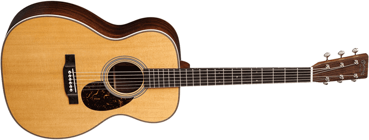 Martin Om28 Standard Golden Era Orchestra Model Epicea Palissandre Eb - Gloss Natural - Folk-Gitarre - Main picture