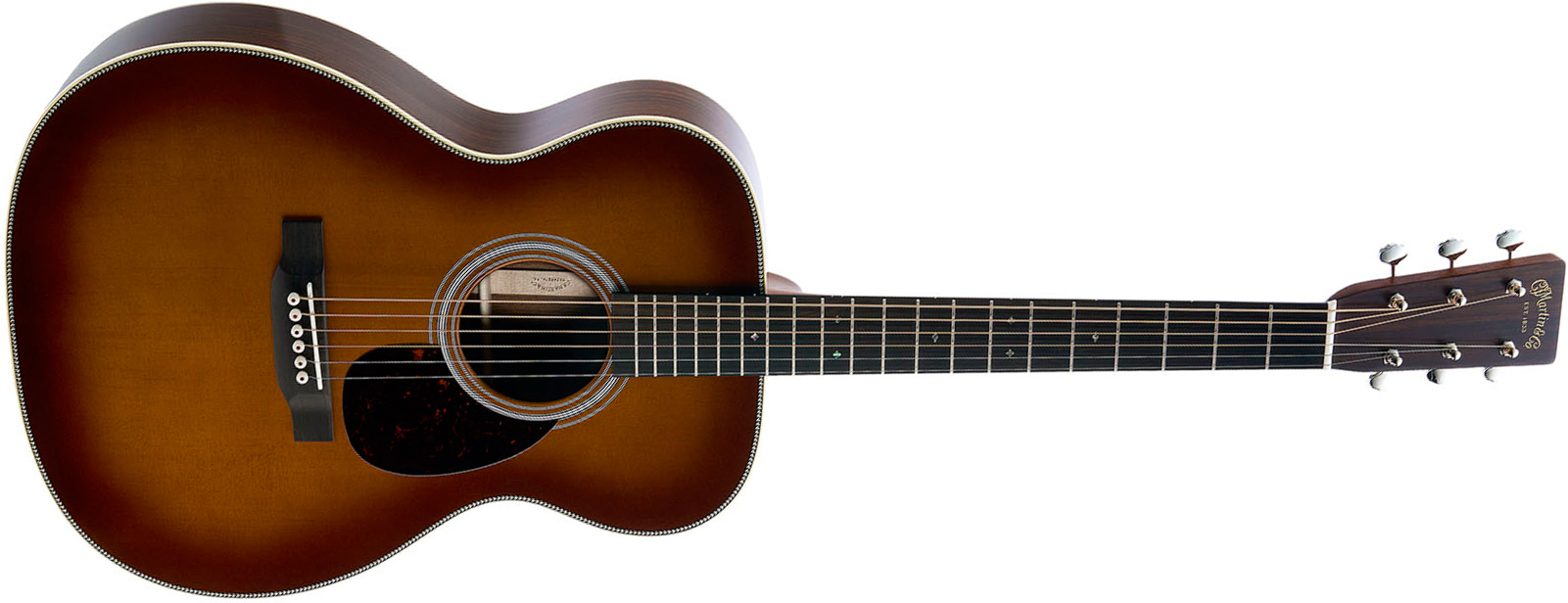 Martin Om28 Standard Golden Era Orchestra Model Epicea Palissandre Eb - Gloss 1933 Ambertone - Folk-Gitarre - Main picture