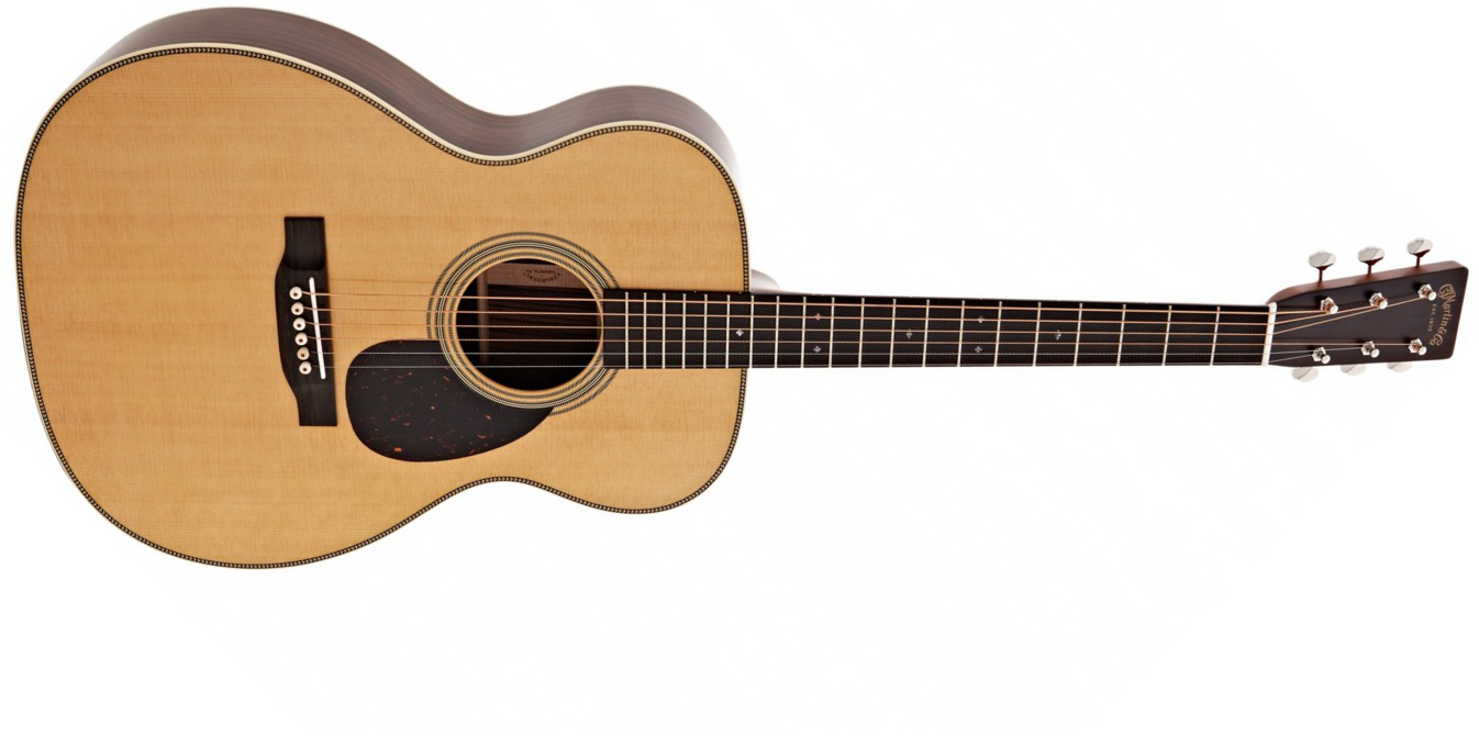 Martin Om28e Lr Baggs Standard Golden Era Orchestra Model Epicea Palissandre Eb - Gloss Natural - Folk-Gitarre - Main picture