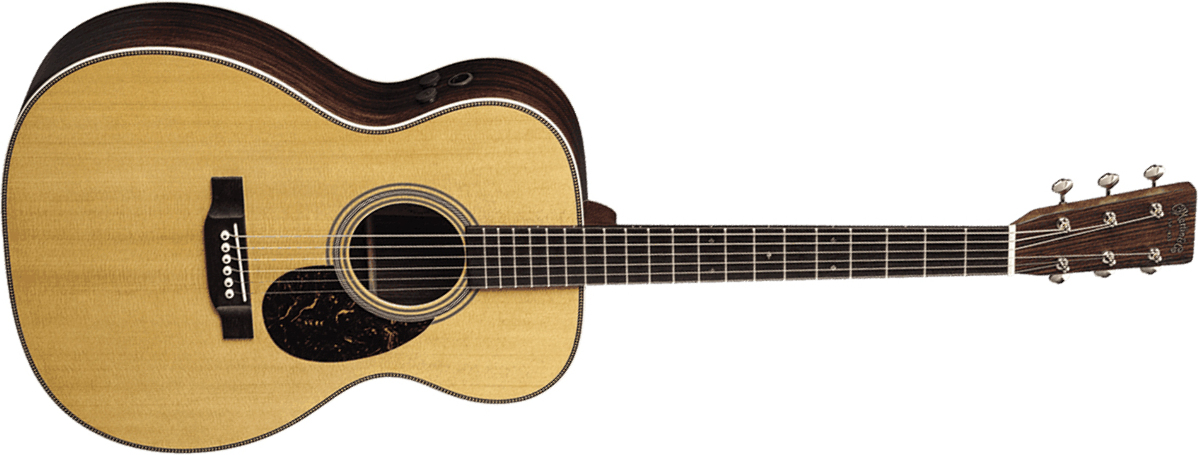 Martin Om28e Standard Golden Era Orchestra Model Epicea Palissandre Eb - Natural Gloss - Folk-Gitarre - Main picture