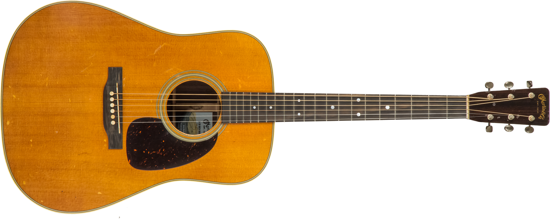 Martin Rich Robinson D-28 Signature Dreadnought Epicea Palissandre Eb #2640217 - Aged Vintage Natural Gloss - Westerngitarre & electro - Main picture