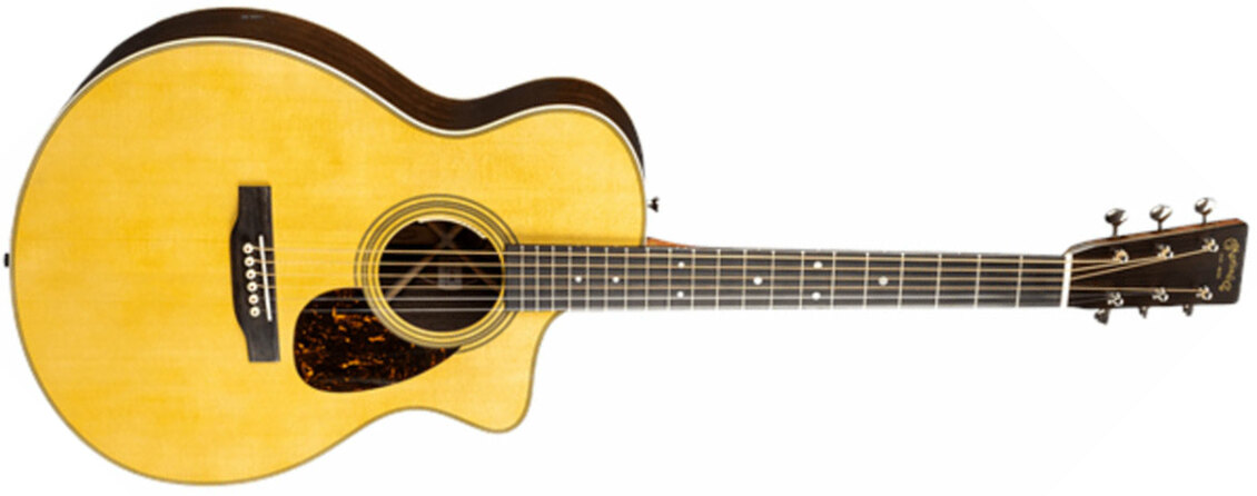 Martin Sc-28e Fishman Aura Vt Blend Standard Om Cw Epicea Palissandre Ric - Natural - Folk-Gitarre - Main picture
