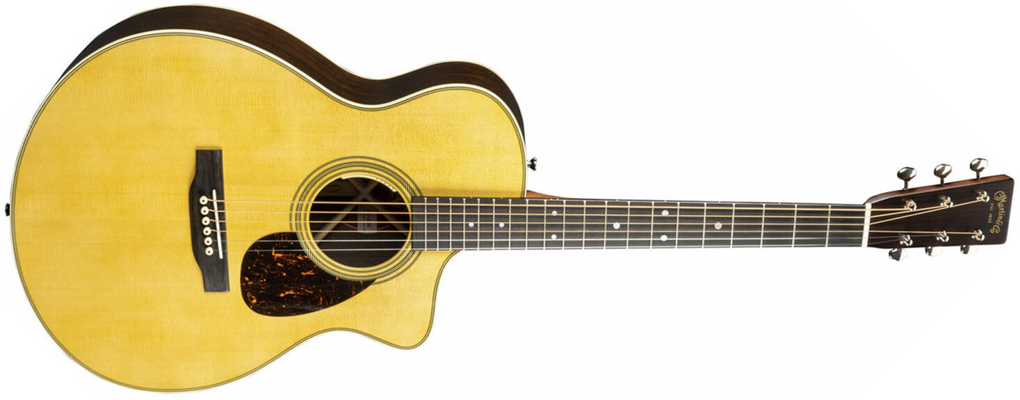 Martin Sc-28e Lr Baggs Anthem Standard Om Cw Epicea Palissandre Eb - Natural - Elektroakustische Gitarre - Main picture