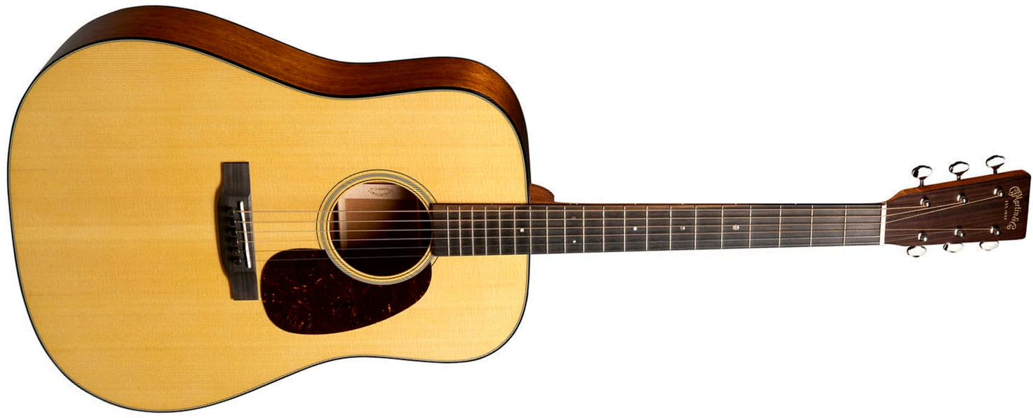 Martin Super D18 Standard Dreadnought Epicea Acajou Eb - Natural Aging Toner - Folk-Gitarre - Main picture