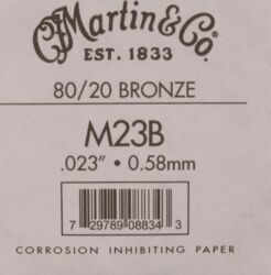 Westerngitarre saiten Martin M23B 80/20 Bronze String 023 - Saite je stück