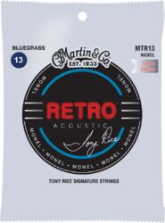 Westerngitarre saiten Martin MTR13 Acoustic Guitar 6-String Set Retro Monel Tony Rice Bluegrass 13-56 - Saitensätze 