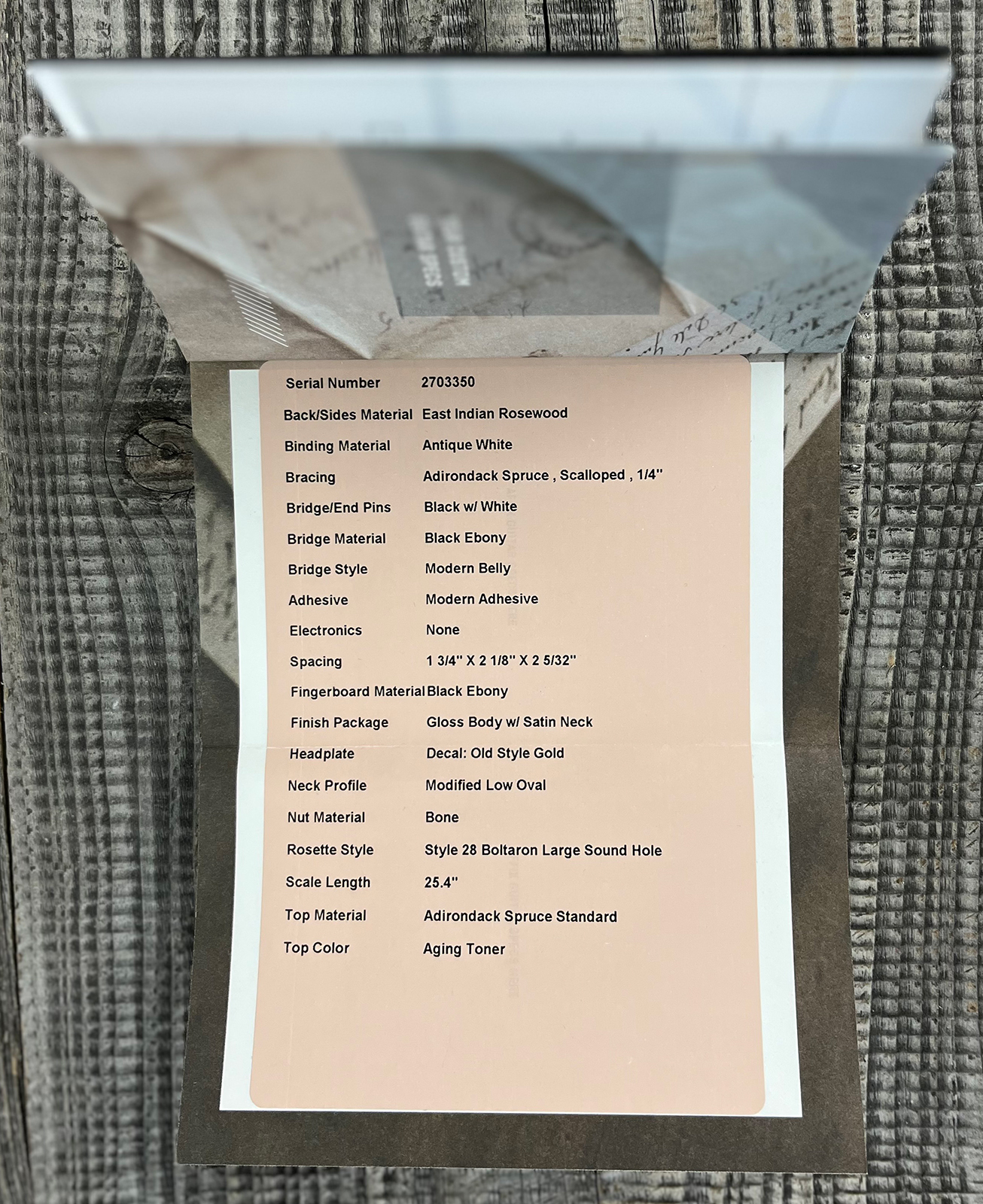 Martin Custom Shop 000 Epicea Adirondack / Palissandre Indian Eb #2703350 - Natural Aging Toner - Folk-Gitarre - Variation 13