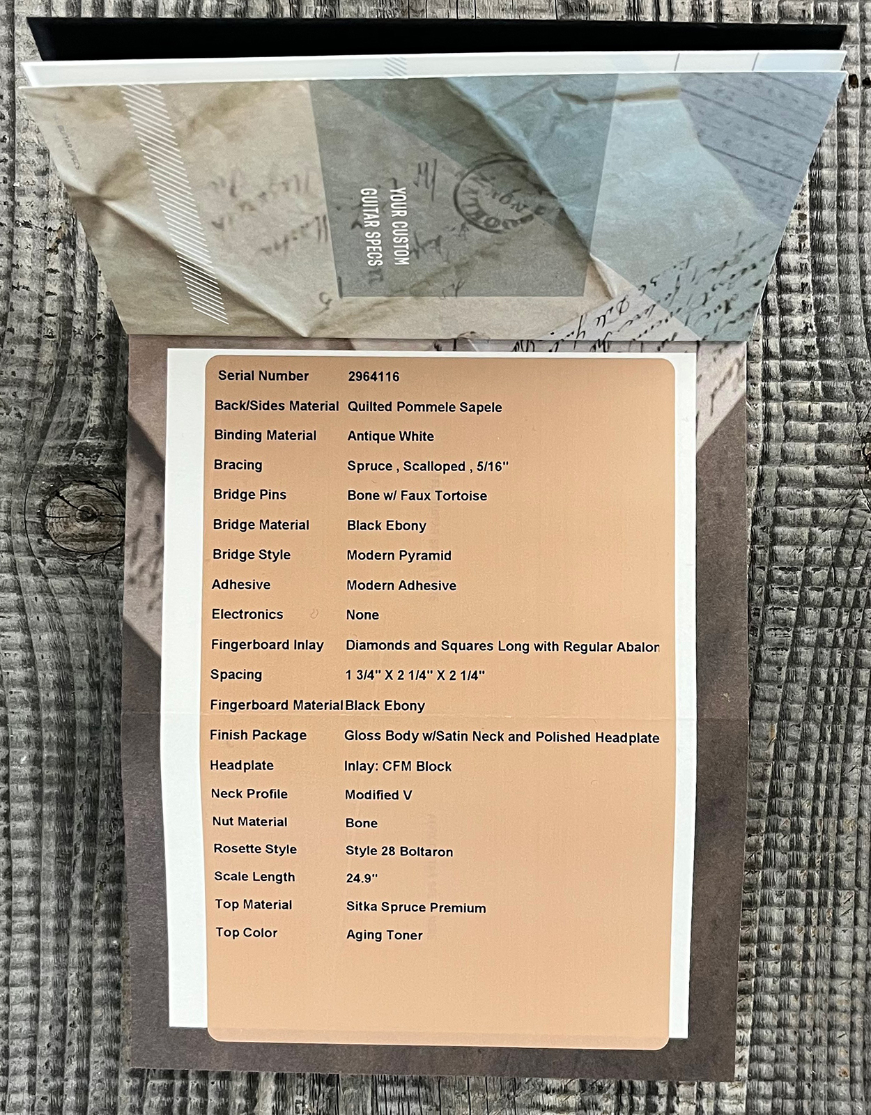 Martin Custom Shop 000 Shsc Epicea Sitka  / Quilted Sapele Eb #2964116 - Natural Aging Toner - Folk-Gitarre - Variation 13