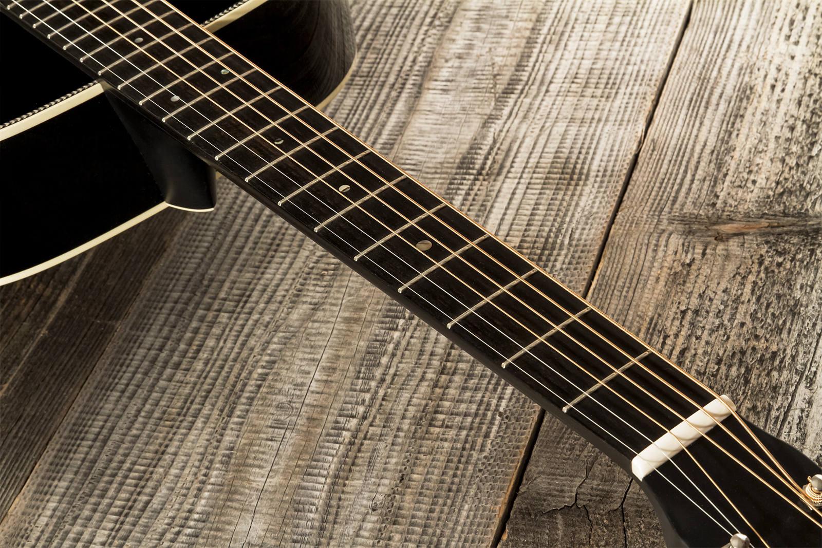 Martin Custom Shop Cs-000-3764624 Shsc Epicea Europeen / Acajou Sinker Eb #2720463 - Black Gloss - Folk-Gitarre - Variation 5