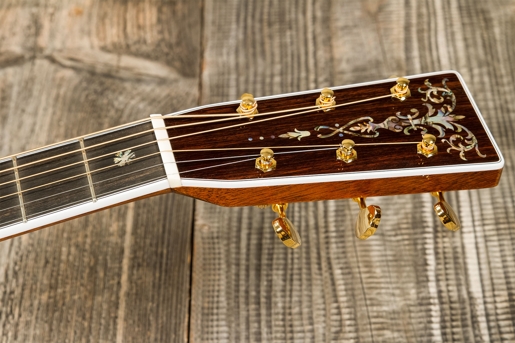Martin Custom Shop Cs-om-c23036409 Orchestra Epicea Palissandre Eb #2814867 - Natural Aging Toner - Folk-Gitarre - Variation 7