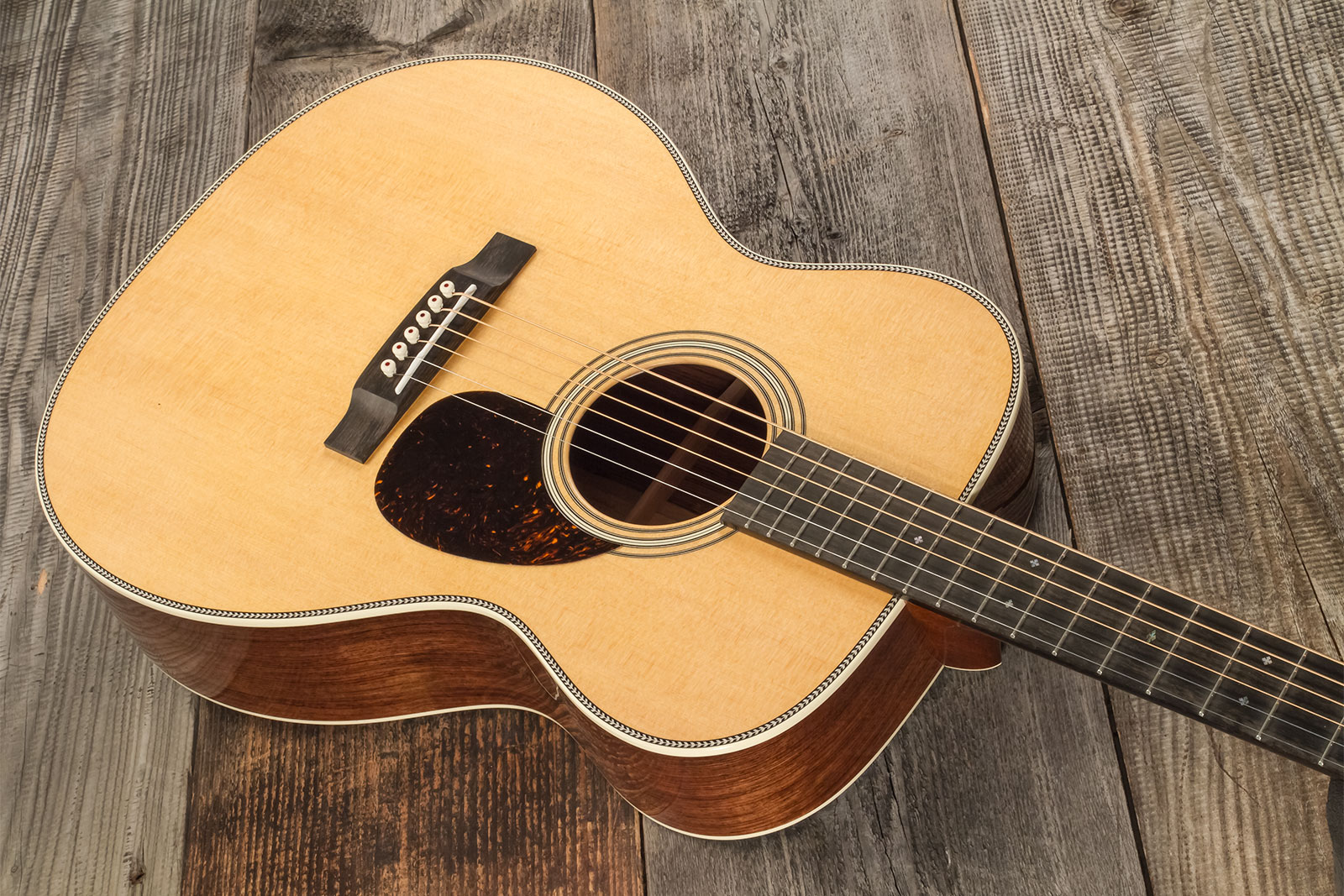 Martin Custom Shop Cs-om-c23036426 Orchestra Epicea Palissandre Eb #2814865 - Natural Aging Toner - Folk-Gitarre - Variation 2