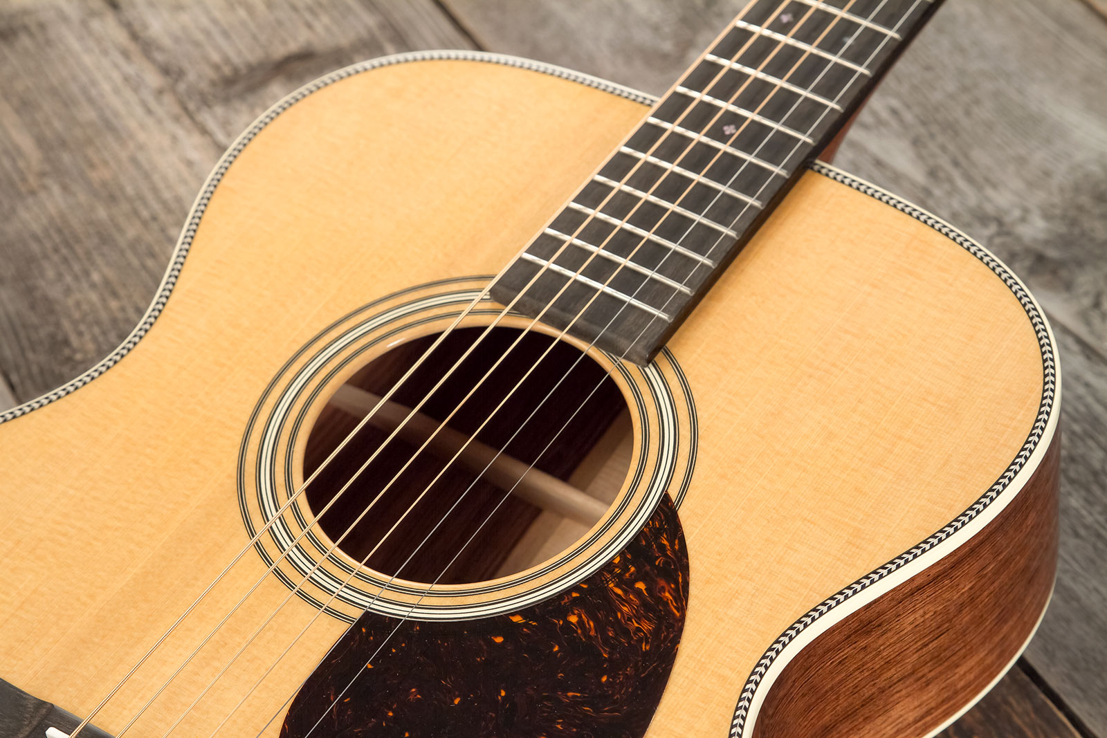 Martin Custom Shop Cs-om-c23036426 Orchestra Epicea Palissandre Eb #2814865 - Natural Aging Toner - Folk-Gitarre - Variation 3