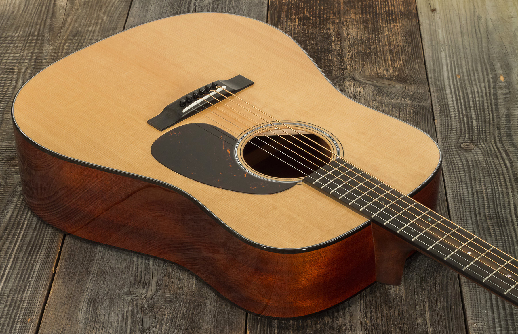 Martin Custom Shop D-18 C21-101909 Dreadnought Epicea Acajou Eb - Natural Clear - Westerngitarre & electro - Variation 2