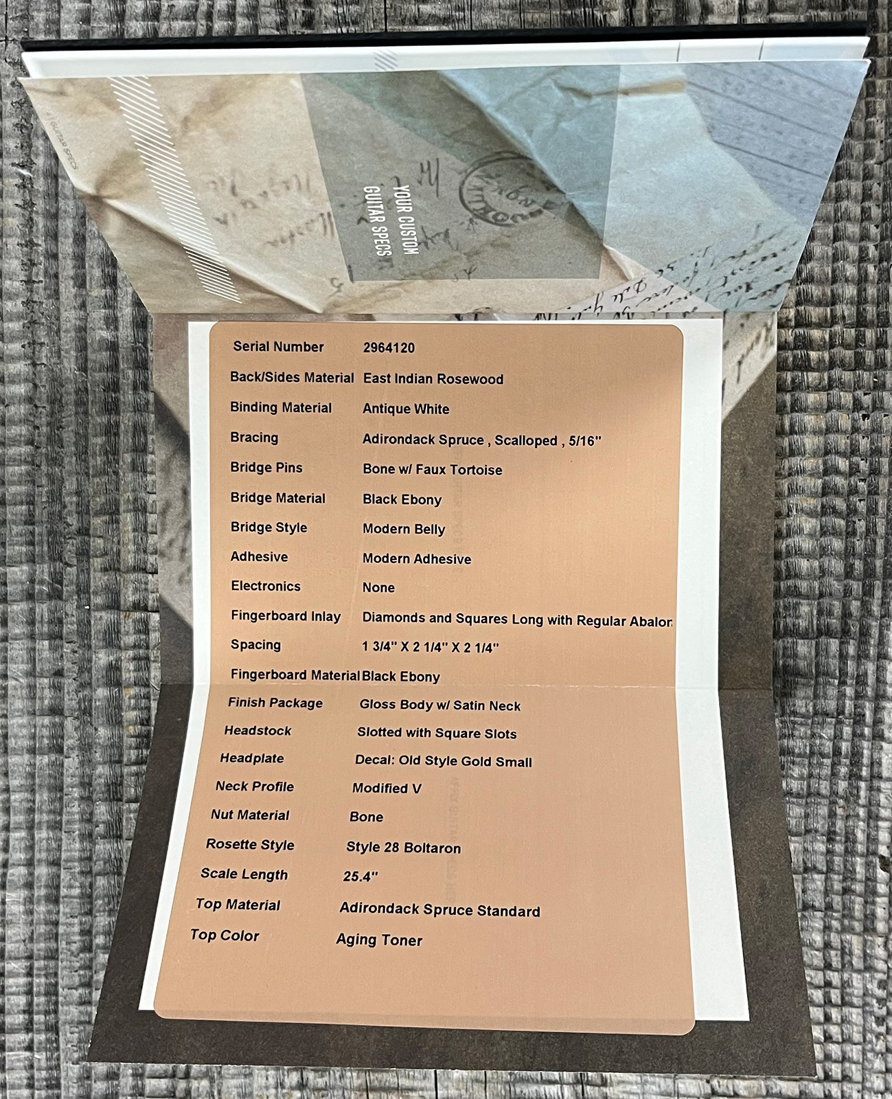 Martin Custom Shop Dreadnought 12-fret Epicea Adirondack / Palissandre Indien Eb #2964120 - Natural - Folk-Gitarre - Variation 11