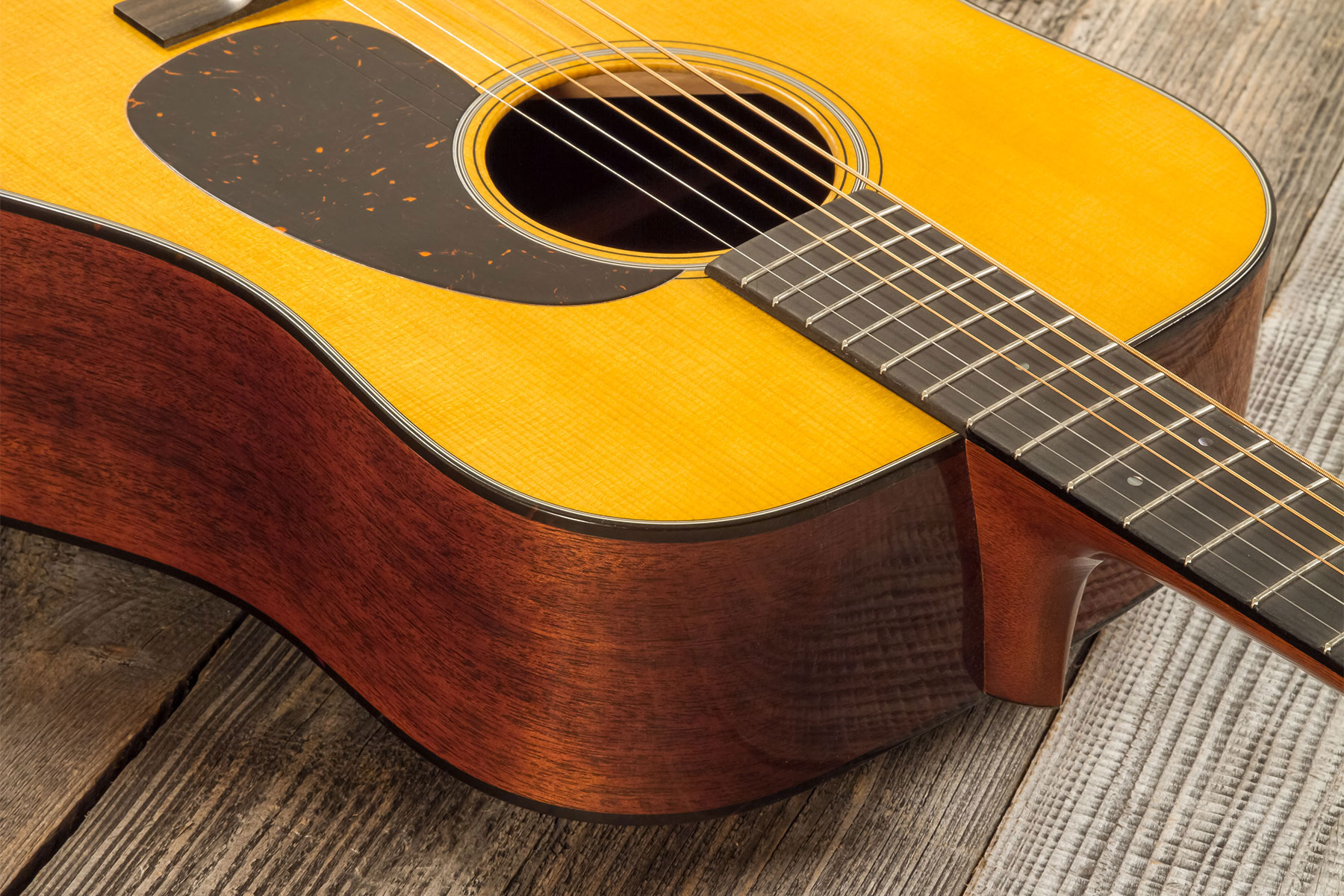 Martin Custom Shop Expert D-18 1937 Dreadnought Epicea Acajou Eb #2841322 - Natural Vintage Stage 1 Aging - Folk-Gitarre - Variation 4