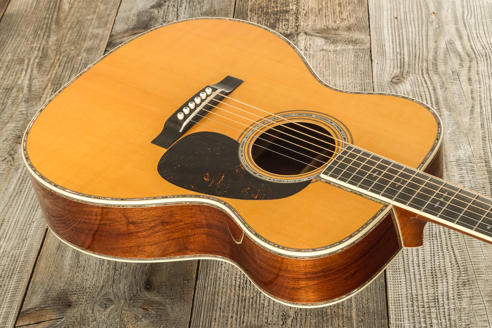 Martin Custom Shop Joe Bonamassa 00045 Ltd Signature 000 Shsc Epicea Palissandre Eb #2917432 - Natural Vintage - Folk-Gitarre - Variation 2