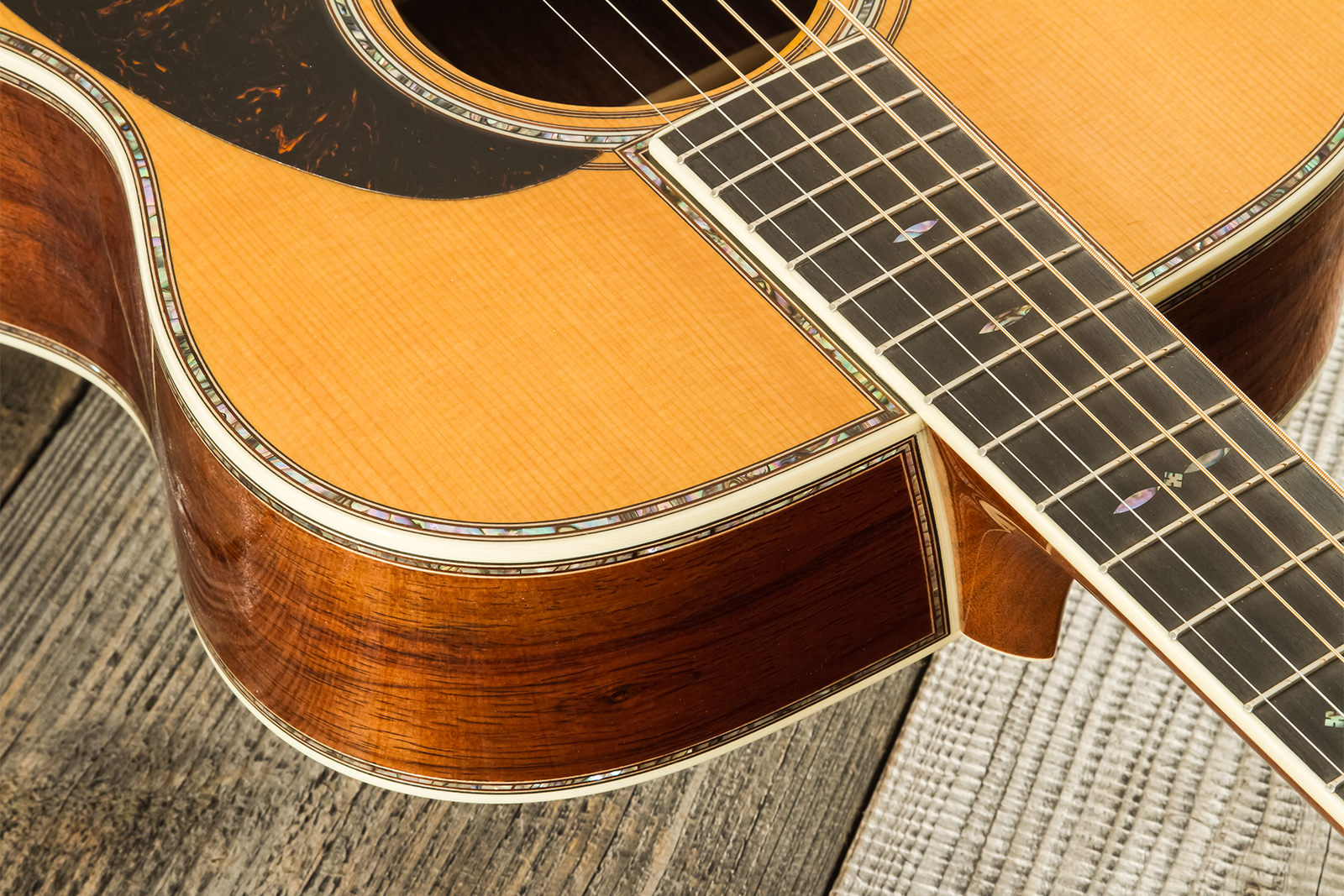 Martin Custom Shop Joe Bonamassa 00045 Ltd Signature 000 Shsc Epicea Palissandre Eb #2917432 - Natural Vintage - Folk-Gitarre - Variation 5
