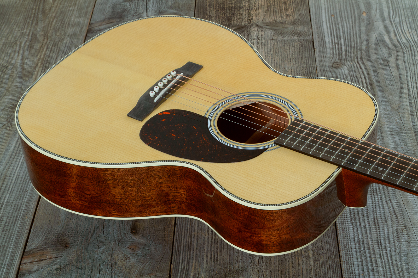 Martin Custom Shop Om Epicea Adirondack / Acajou Eb #2964118 - Natural Aging Toner - Folk-Gitarre - Variation 2