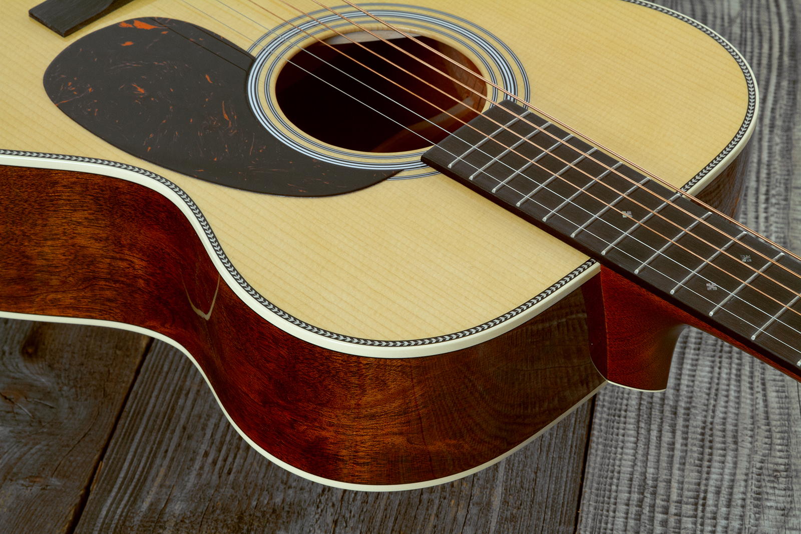 Martin Custom Shop Om Epicea Adirondack / Acajou Eb #2964118 - Natural Aging Toner - Folk-Gitarre - Variation 4